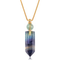 Elisa Natural Stone Perfume Bottle Necklace