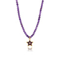 Winnie Amethyst Star Bead Choker Neckalce